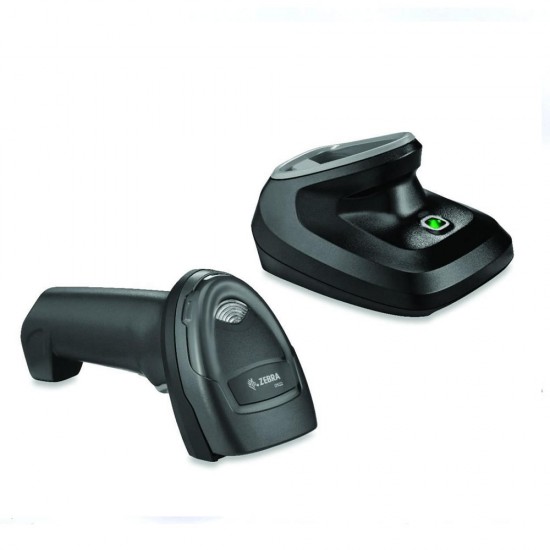 Lettore Di Codici A Barre Zebra DS2278: Area Imager Wireless Con Base, Colore Twilight Black